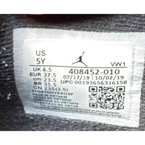 Nike Air Jordan 4 Retro Black Cat Size 5 Youth (Size 6.5 Women's) - Picture 6 of 10